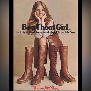 Thom McAn Women's Vintage Leather Heeled Boots